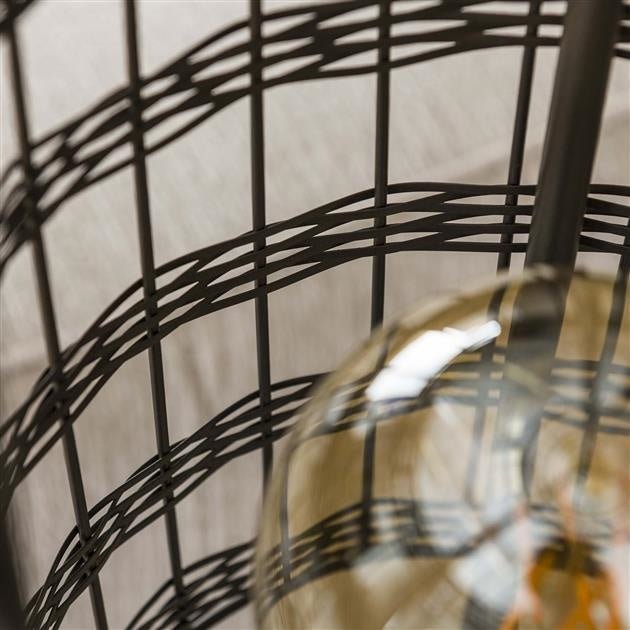 Gulvlampe Mori DH Interiør Sort LxBxH 172x35x35 Nikkel Atmosfære foto andet