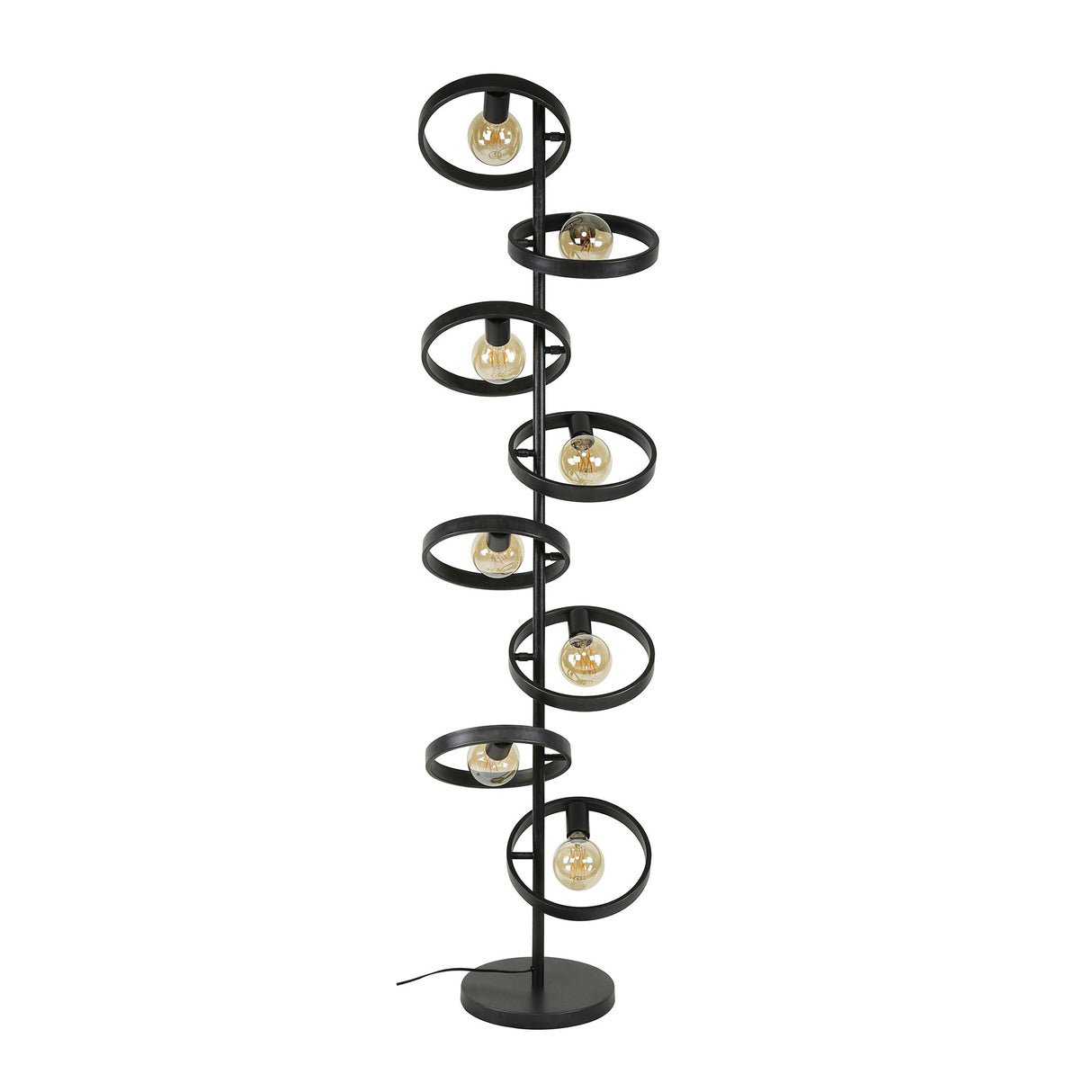 Gulvlampe Otan DH Interiør Charcoal LxBxH 153x44x18 Metal Hvid foto diagonalt set forfra