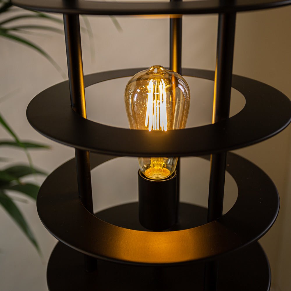 Gulvlampe Maya Dimehouse Sort LxBxH 51x36x33 Metal Atmosfærisk fotodetalje