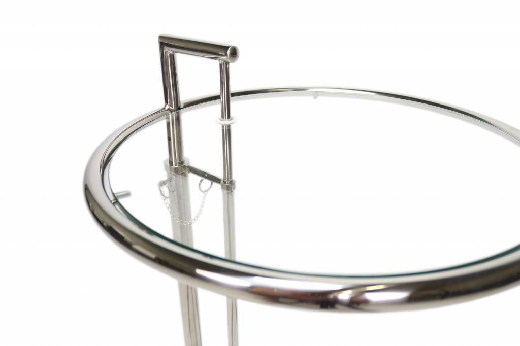 Sidebord Taffy Dimehouse Sølv LxBxH 60x60x50 Glas Hvid fotodetalje