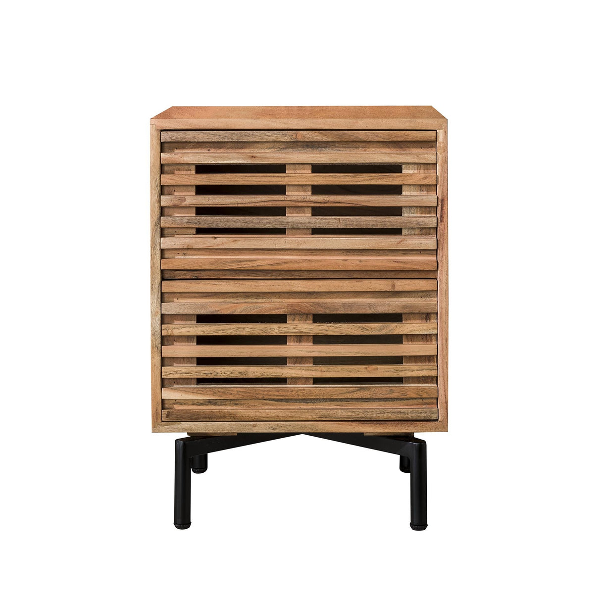 Sengebord Monja DH Interiør Akacie LxBxH 70x53x43 Akacietræ Hvid foto set forfra