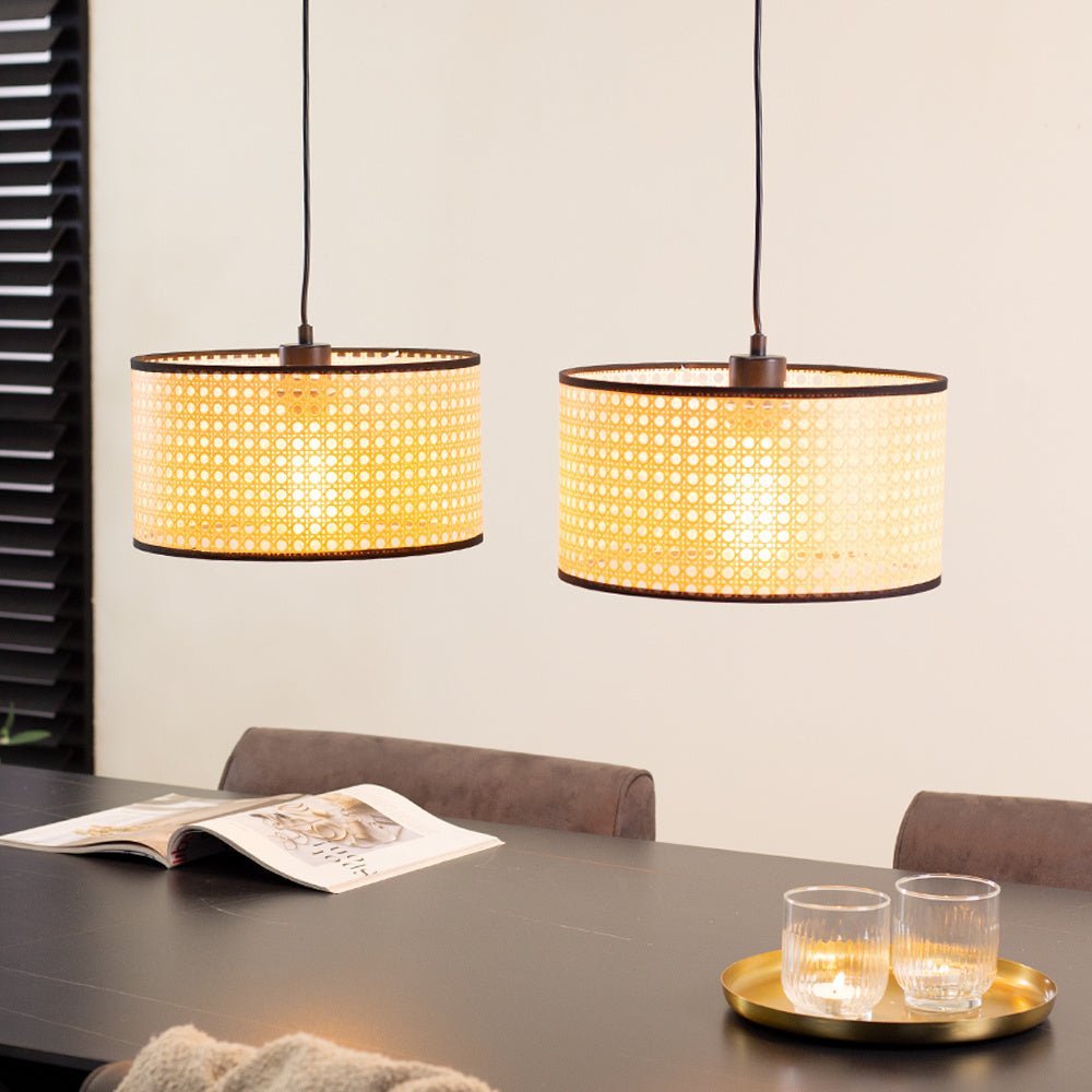 Airen hængelampe Dimehouse Guld LxBxH 70x34x25 Plast Atmosfærisk foto diagonalt set forfra