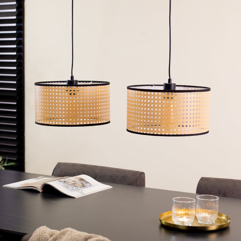 Airen hængelampe Dimehouse Guld LxBxH 70x34x25 Plast Atmosfærisk foto diagonalt set forfra
