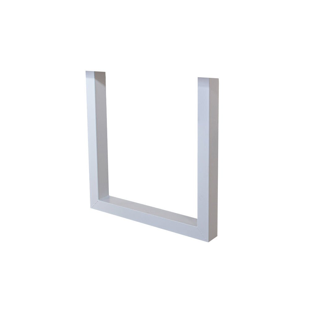 Ramme U Hvid Dimehouse Hvid LxBxH 78x74x29 Metal Hvid foto diagonalt set forfra