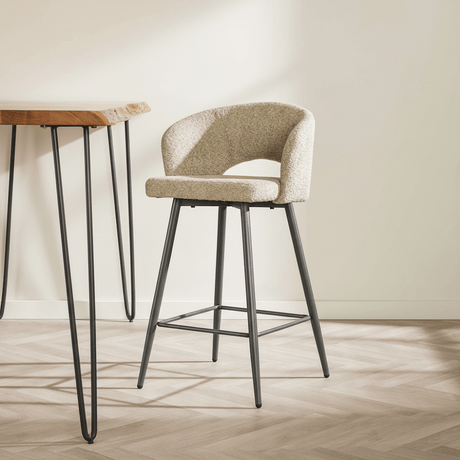 Barkruk bouclé - Dimehouse