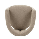 Design Spisestol Sandfarvet Bouclé Maro - Fuld Stof 