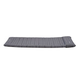 Luftmadras 1 person med indbygget oppustningssystem 205x67x10 cm Dimehouse Grå LxBxH 23x15x15 Nylon Hvid foto fra siden