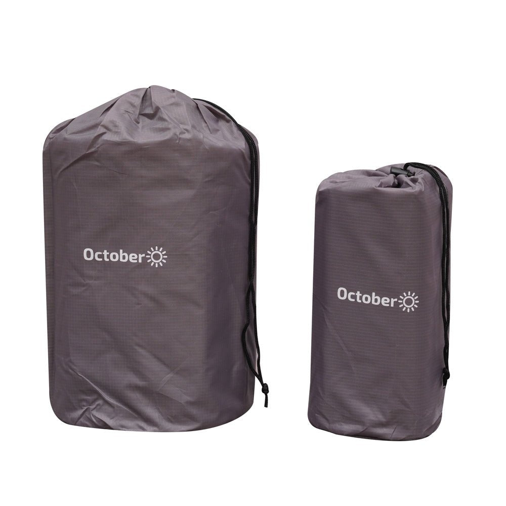 Luftmadras 1 person med indbygget oppustningssystem 205x67x10 cm Dimehouse Grå LxBxH 23x15x15 Nylon Dele