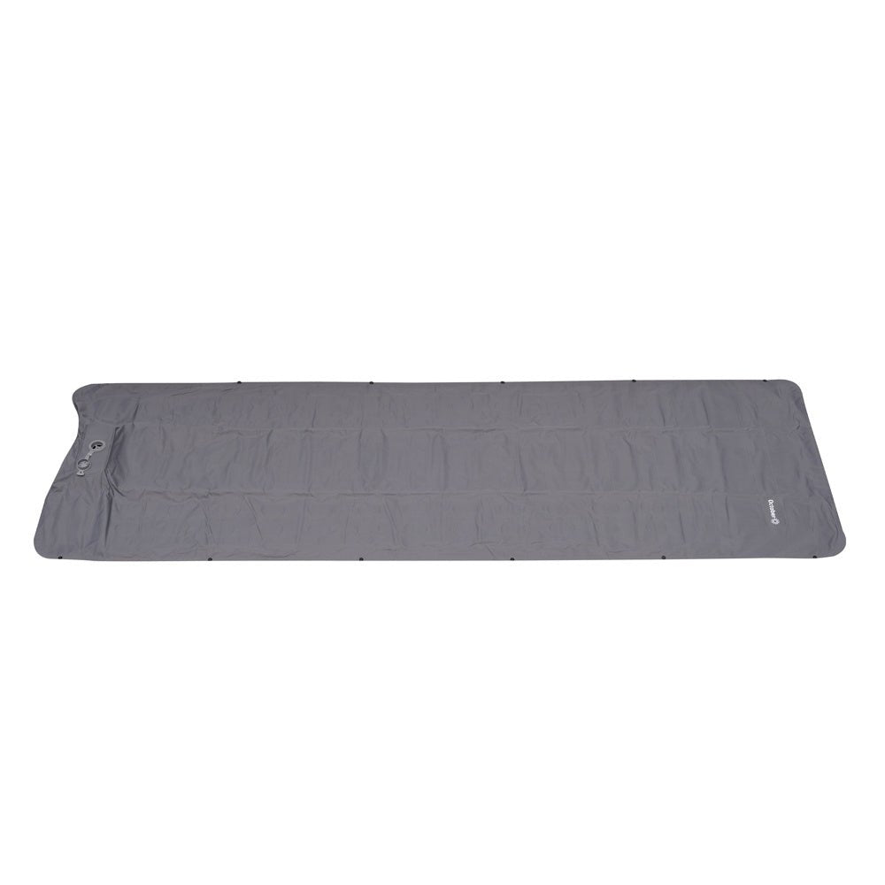 Luftmadras 1 person med indbygget oppustningssystem 205x67x10 cm Dimehouse Grå LxBxH 23x15x15 Nylon Hvid foto fra siden