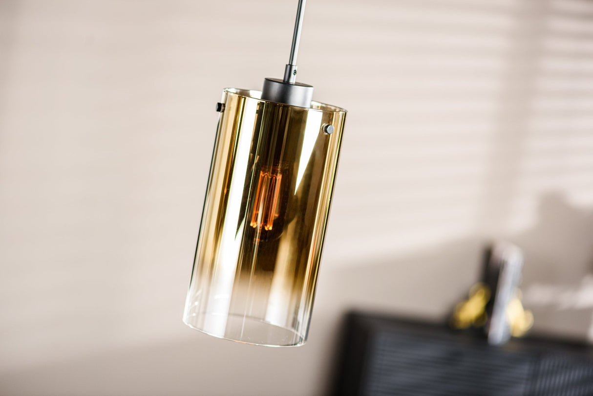 Loftlampe Celia glas guld 