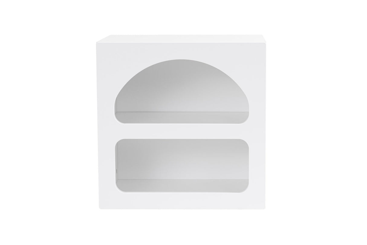 Nachtkastjes - Nachtkastje Lorin Wit Melamine 50x50x38 cm - Dimehouse