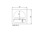 Nachtkastjes - Nachtkastje Lorin Wit Melamine 50x50x38 cm - Dimehouse