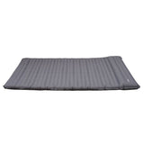 Luftmadras til 2 personer med indbygget oppustningssystem 205x140x10 cm Dimehouse Grå LxBxH 33x17x17 Nylon Hvid foto fra siden