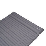 Luftmadras til 2 personer med indbygget oppustningssystem 205x140x10 cm Dimehouse Grå LxBxH 33x17x17 Nylon Hvid fotodetalje