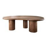 Økologisk formet Spisebord Alo Acacia Træ Brun 240x160 cm