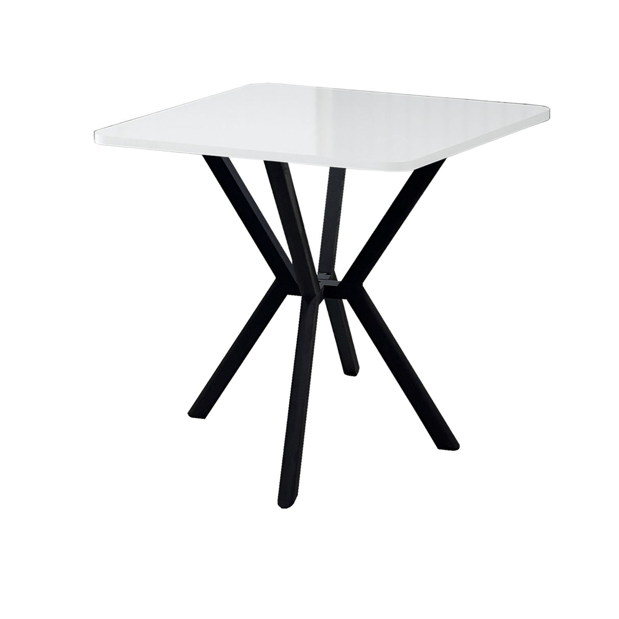 Elma spisebord hvid 70 x 70 cm Melaminbelagt træ