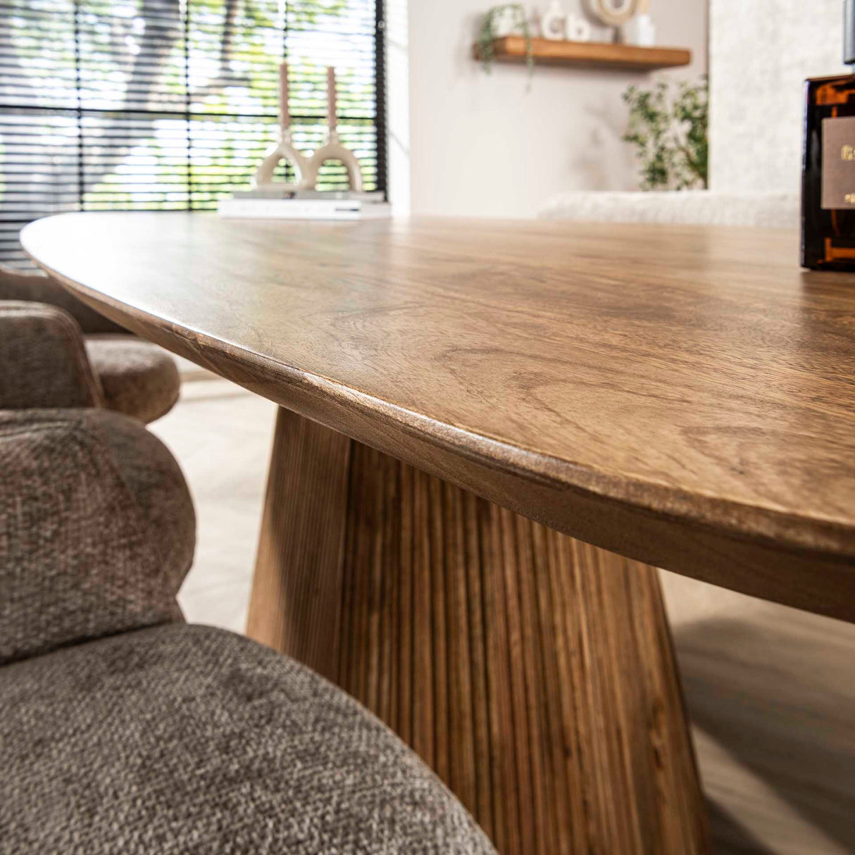 Eettafel Sable 215 cm - Mangohout Zand