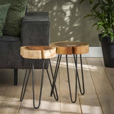 Sidebord Arbor DH Interiør Acacia LxBxH 68x38x12 Akacietræ Atmosfærisk foto diagonalt set forfra