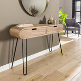 Toiletbord Jasmine DH Interiør Mango LxBxH 124x35x28 Mangotræ Atmosfærisk foto diagonalt set forfra