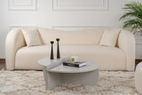 Ronde Salontafel Grijs Getrapt Melamine 90 cm Orin
