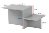 Salontafel Walnoot Melamine Eterna