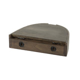 Flydende Halvrunde Natborde Sæt 2 – Akacie 