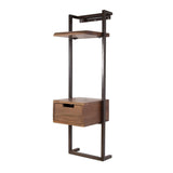 Oslo 1-skuffes natbord Massiv Akacie Drift Brown 