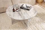 Rundt Sofabord Armo Marmorlook 80 cm 