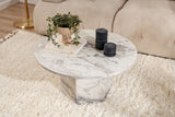 Rundt Sofabord Vano Marmorlook 80 cm 