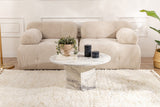 Rundt Sofabord Vano Marmorlook 80 cm 