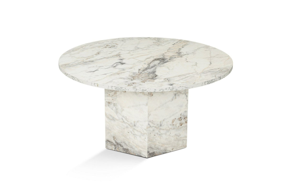 Rundt Sofabord Vano Marmorlook 80 cm 