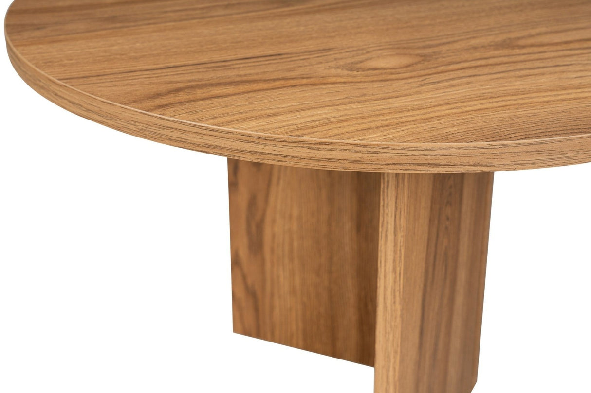 Ovale Salontafel Houtlook - 120x60