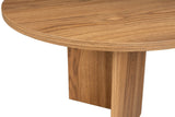 Ovale Salontafel Houtlook - 120x60