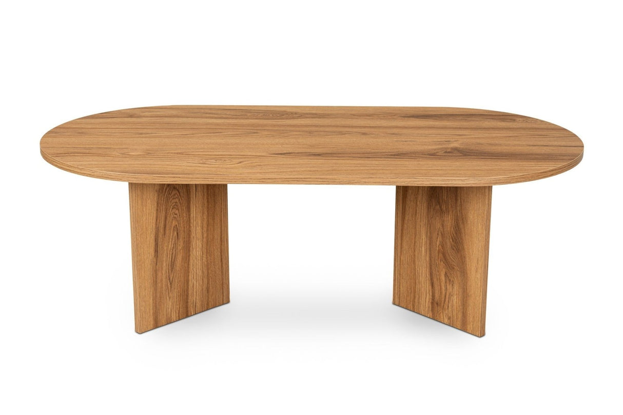 Ovale Salontafel Houtlook - 120x60