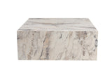 Moderne Salontafel Vierkant 90x90 cm Marmerlook Prasmi