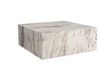 Moderne Salontafel Vierkant 90x90 cm Marmerlook Prasmi
