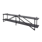 TV Meubels - TV Meubel Loek Grijs Metaal 220 cm - Dimehouse