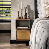 Solano natbord 1 skuffe Massiv mango sand 