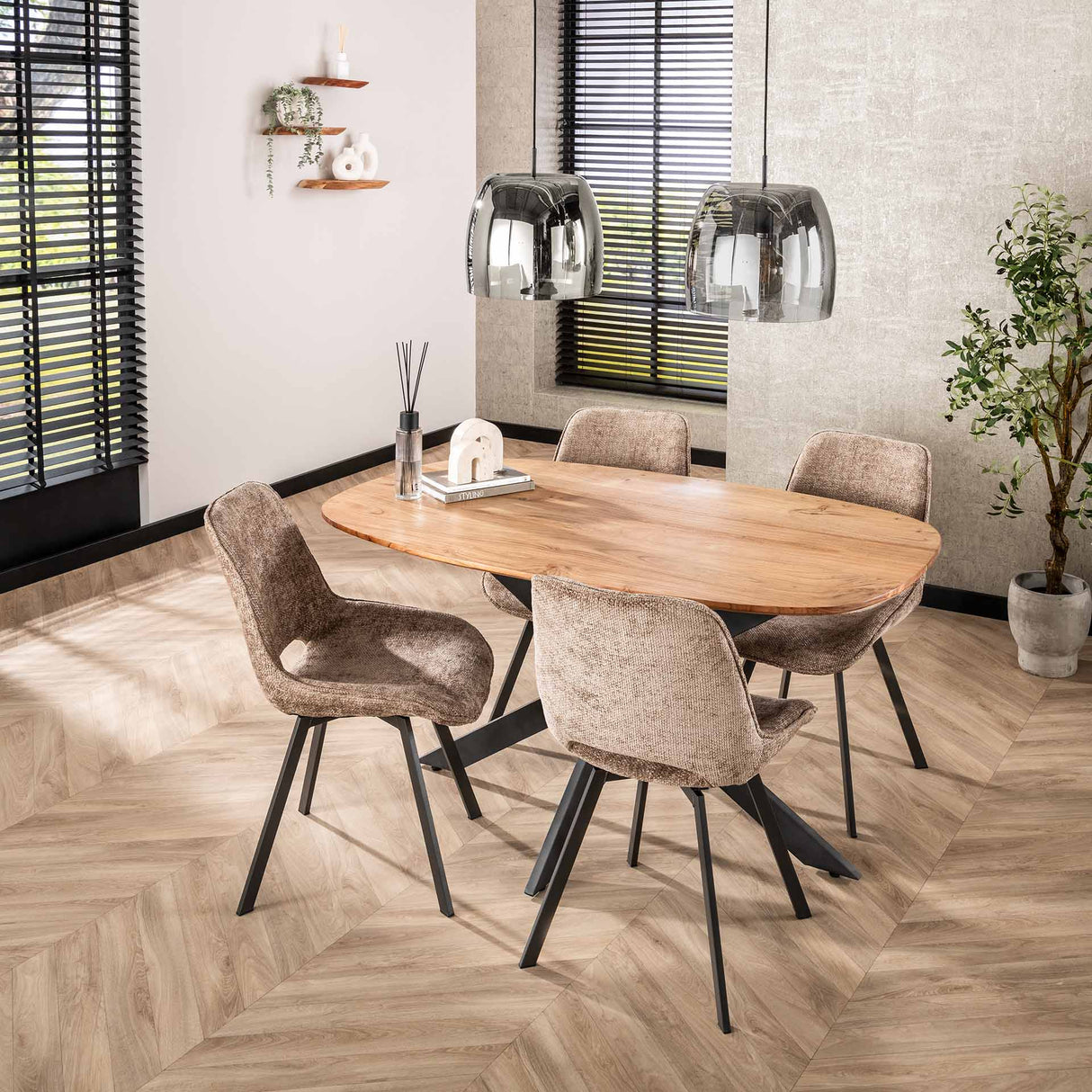 Tavon Eettafel 150x90 Massief Acacia