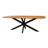 Eettafels - Deens Ovaal Eettafel Tavon Acaciahout 180x95 cm - Dimehouse