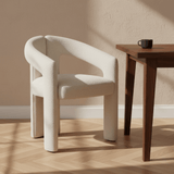 Design Spisestol Ivoire Bouclé Maro - Fuld Stof 