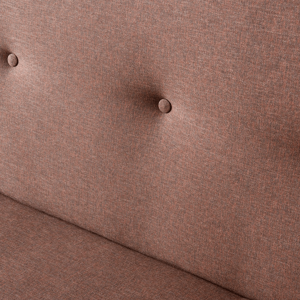 Slaapbank Zoly Bruin Stof 3-Zits  - 180 cm - Zonder armleuningen - Zoly