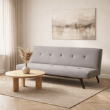 Sovesofa Grå stof 3-personers - 180 cm - Uden armlæn - Zoly