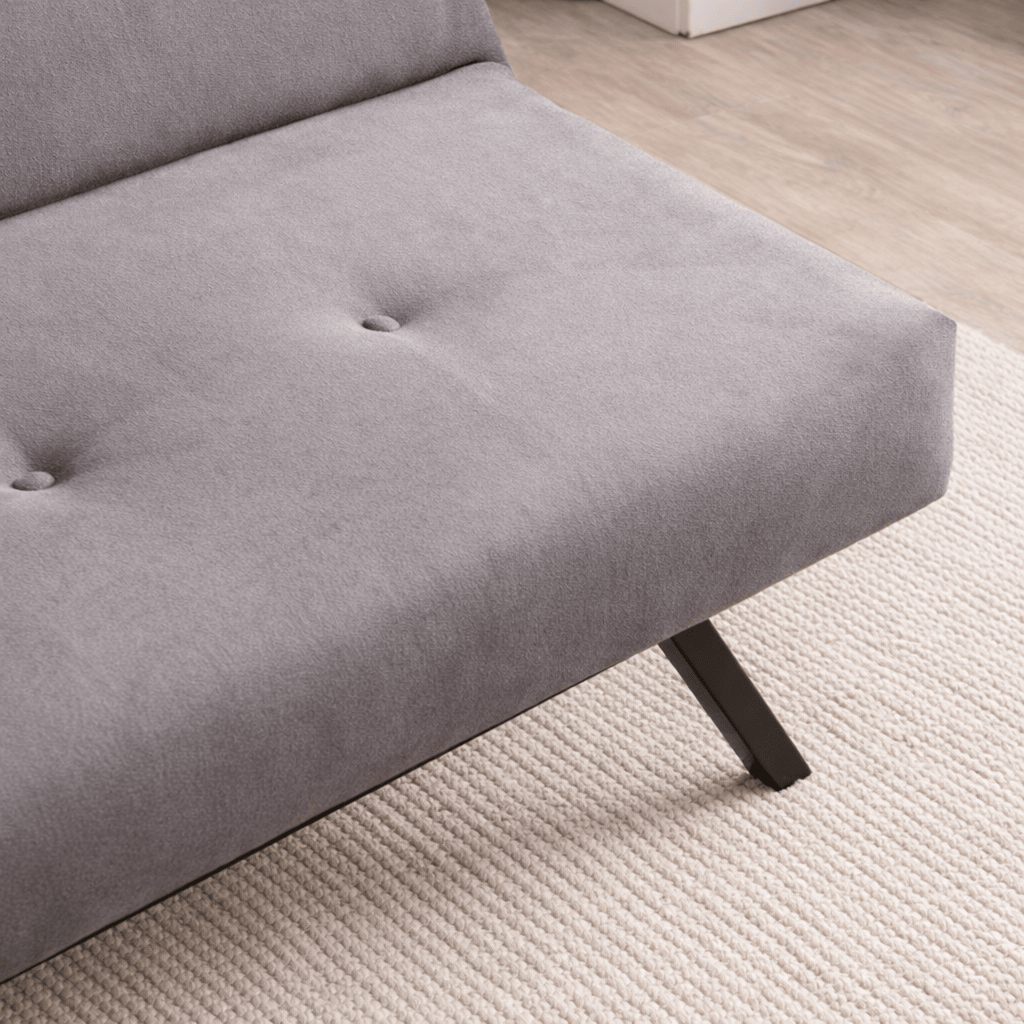 Sovesofa Grå stof 3-personers - 180 cm - Uden armlæn - Zoly