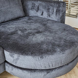 Sofa Bella Dimehouse Antracit LxBxH 138x98x55 Stof Atmosfærisk fotofarveprøve
