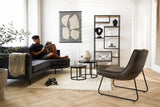 Sofa Bella Dimehouse Antracit LxBxH 138x98x55 Stof Atmosfærisk foto i situationen