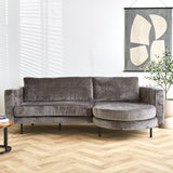 Sofa Bella Dimehouse Grå LxBxH 138x98x55 Stof Atmosfærisk foto i situation