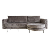 Sofa Bella Dimehouse Grå LxBxH 138x98x55 Stof Hvid foto set forfra