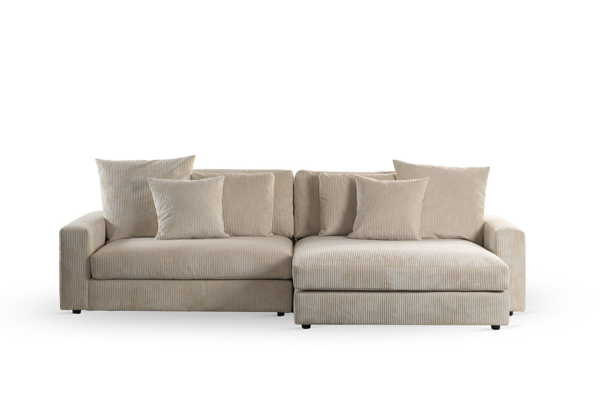 Sofa Kaia DH Interiør Beige Hvid foto set forfra