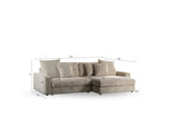 Sofa Kaia DH Interiør Beige Hvid fotostørrelsesangivelse
